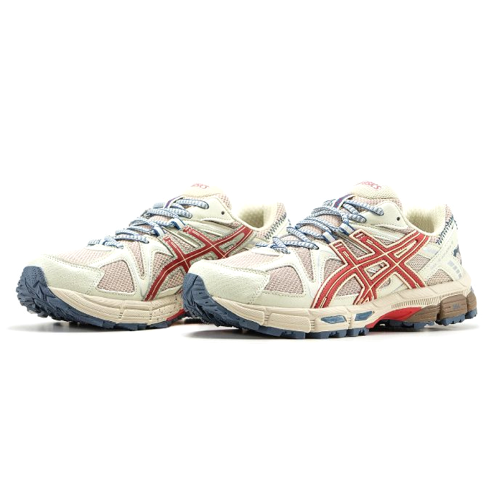 Asics GEL-Kahana 8 Marathon Running Beige Red Blue