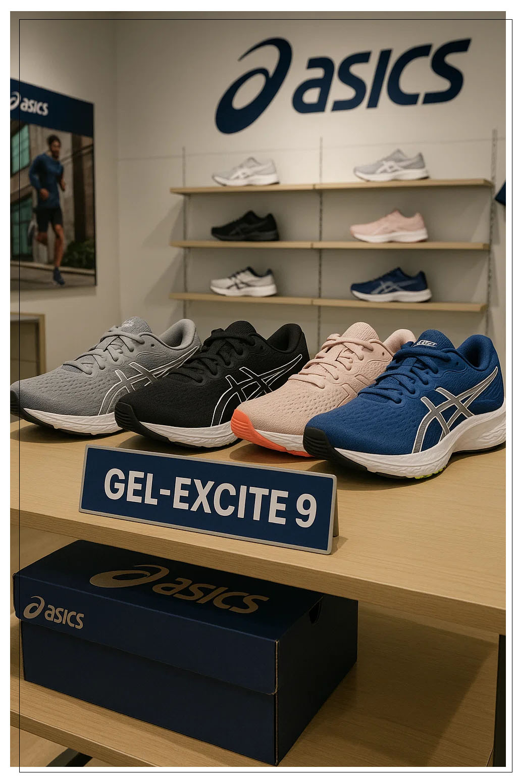 кроссовки gel excite 9