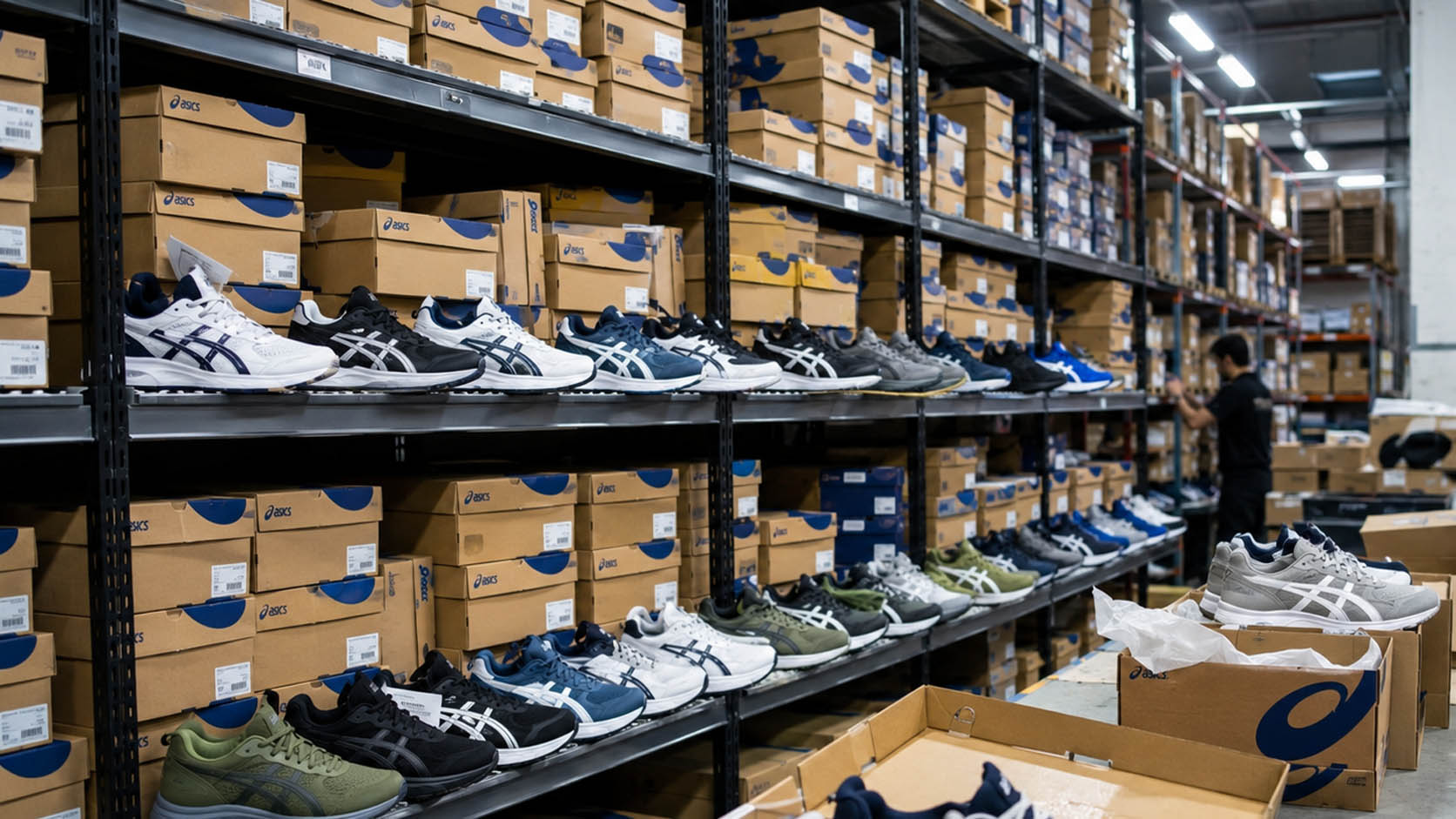 склад кросівок asics